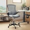 Flash Furniture Kelista Mid-Back Dark Gray Mesh Ergonomic Drafting Chair with Adjustable Foot Ring and Flip-Up Arms BL-X-5M-D-DKGY-GG - alternate 1